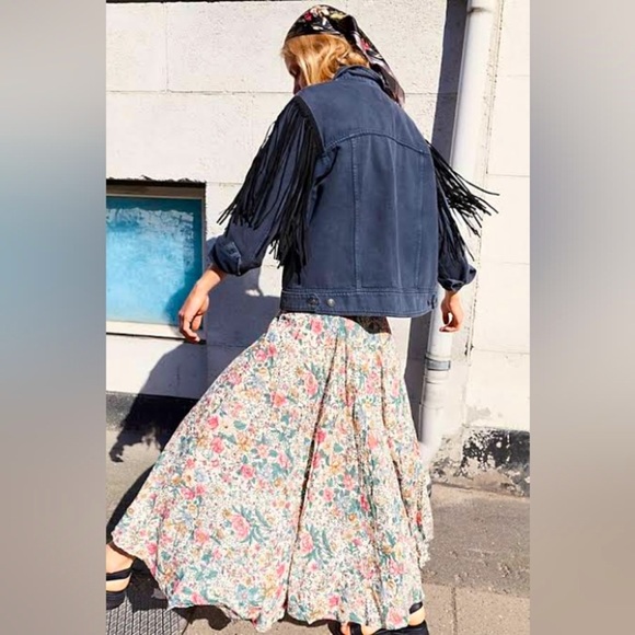 AUGUSTE THE LABEL Spring Rose Wylde Floral High Waisted Maxi Skirt - Picture 7 of 16